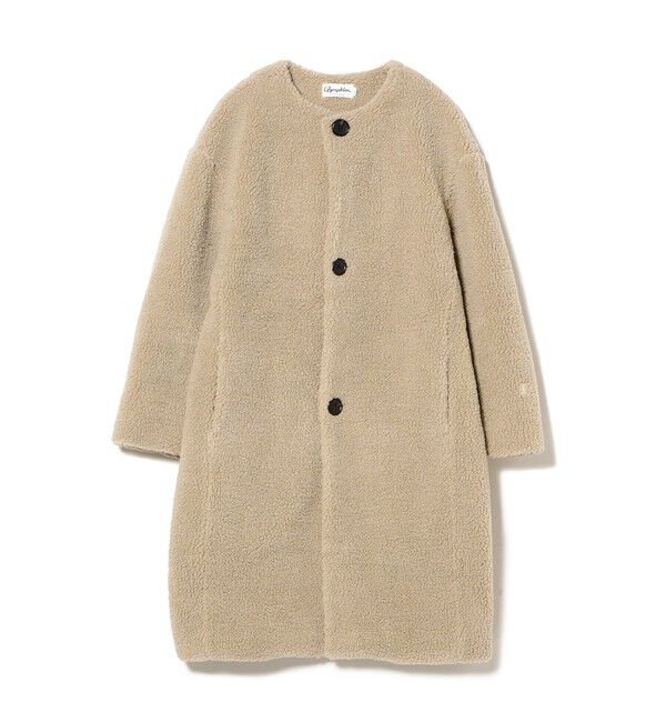 Ray BEAMS 「【WEB限定】GYMPHLEX / ボア ノーカラー コート」|ダッフルコート|