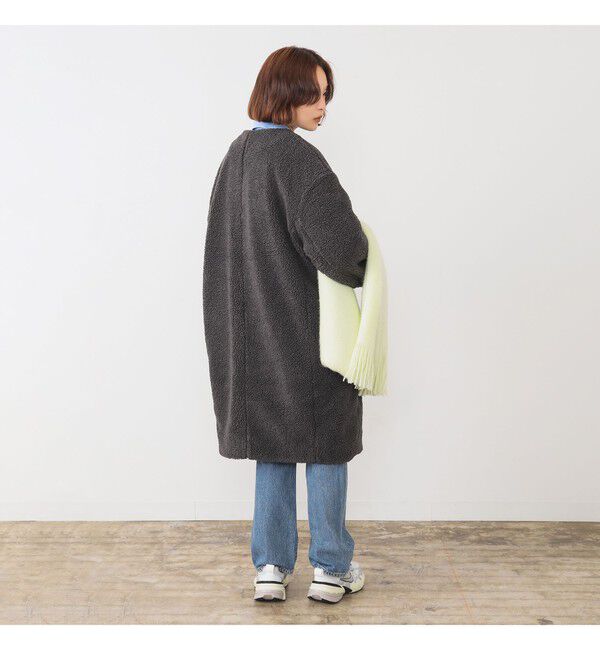 Ray BEAMS 「【WEB限定】GYMPHLEX / ボア ノーカラー コート」|ダッフルコート|