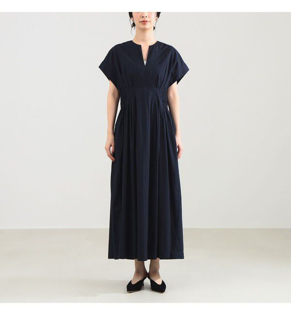 Demi-Luxe BEAMS 「【別注】ne Quittez pas / ポプリン タック ワンピース」|ワンピース|