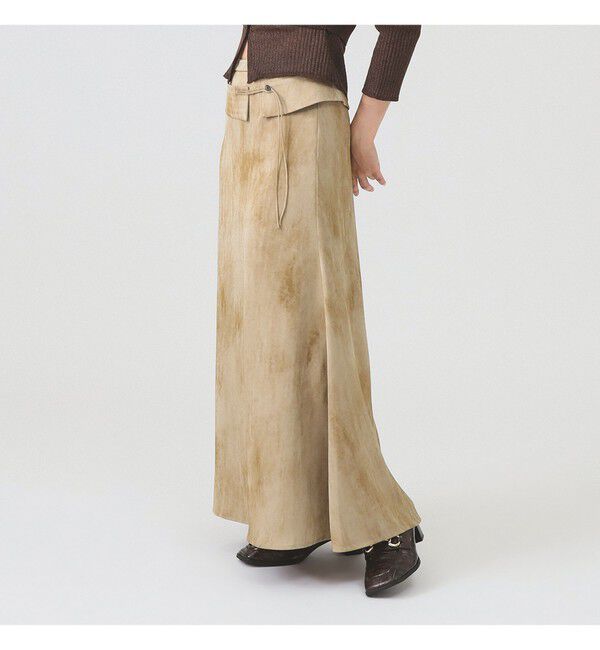 Ray BEAMS 「RBS / サテン プリント ベルベット スカート」|スカート|