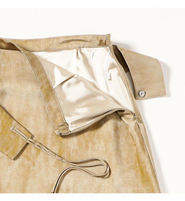 Ray BEAMS 「RBS / サテン プリント ベルベット スカート」|スカート|