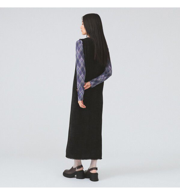 Ray BEAMS 「ツイード スタッズ ノースリーブ ワンピース」|ワンピース|