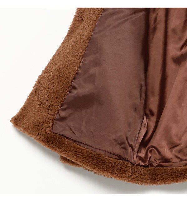 Ray BEAMS 「ボア ビッグ ポケット ハーフ コート」|ダッフルコート|