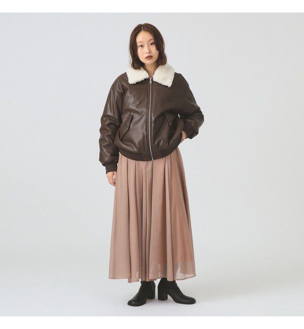 Ray BEAMS 「フェイクレザー ナカワタボマー ブルゾン」|ブルゾン・スタジャン|