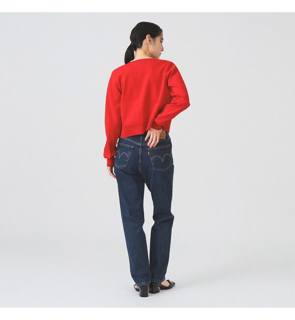 Ray BEAMS 「メタル ボタン クルーネック カーディガン」|カーディガン|