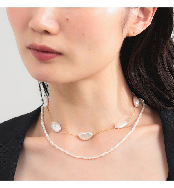 Demi-Luxe BEAMS 「jour couture / pouty.02 ネックレス」|その他|WHITE