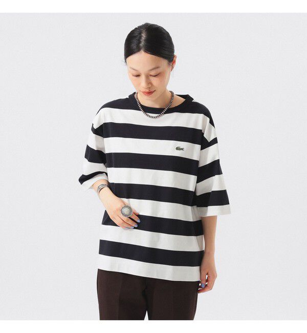 BEAMSBOY「【WEB限定】【別注】LACOSTE / ボーダー ショートスリーブ Tシャツ」|Tシャツ・カットソー|