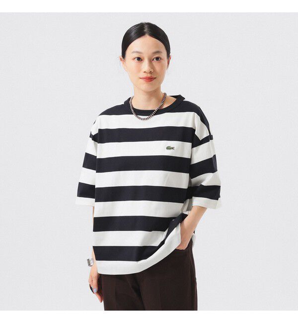 BEAMSBOY「【WEB限定】【別注】LACOSTE / ボーダー ショートスリーブ Tシャツ」|Tシャツ・カットソー|