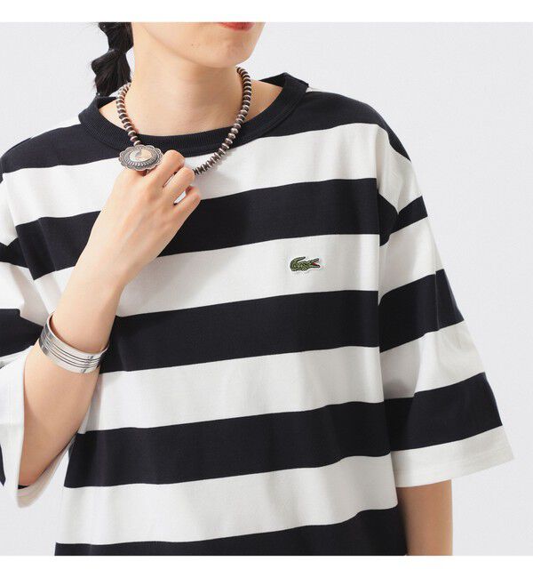 BEAMSBOY「【WEB限定】【別注】LACOSTE / ボーダー ショートスリーブ Tシャツ」|Tシャツ・カットソー|