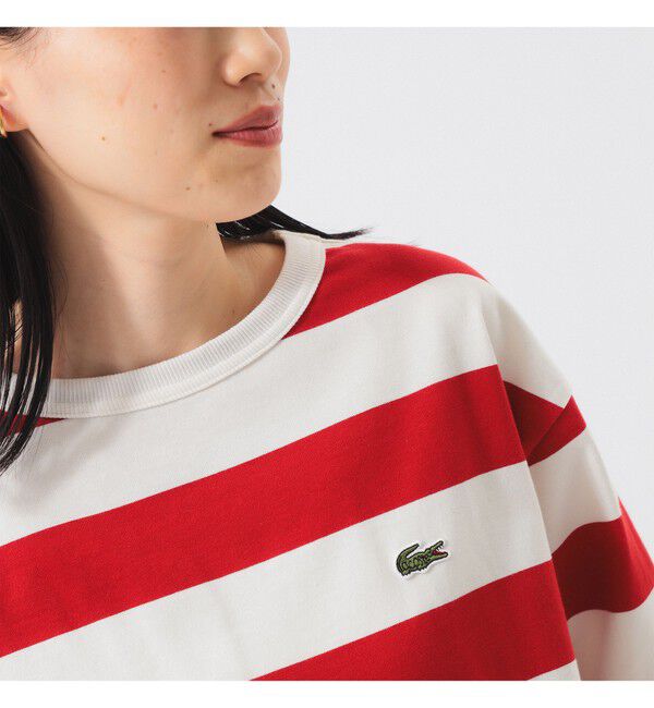 BEAMSBOY「【WEB限定】【別注】LACOSTE / ボーダー ショートスリーブ Tシャツ」|Tシャツ・カットソー|