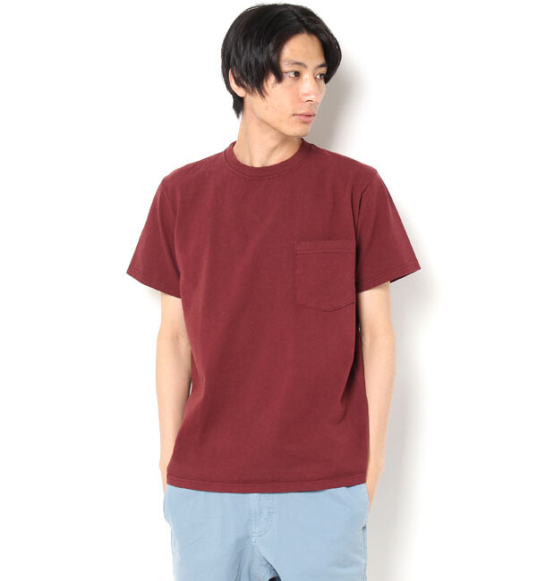 BEAMS「GOODWEAR / ポケットTシャツ」|Tシャツ・カットソー|BURGANDY