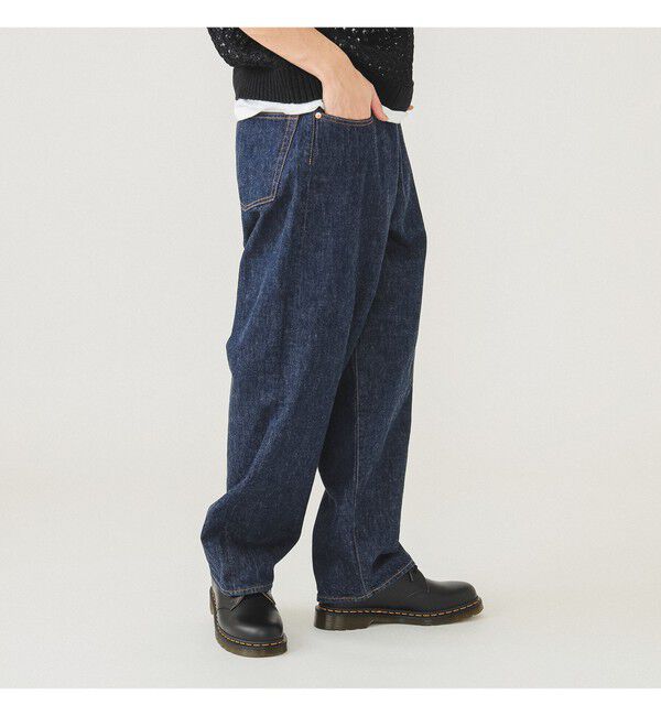 BEAMS「BEAMS / ワイドフィット デニムパンツ」|デニム|