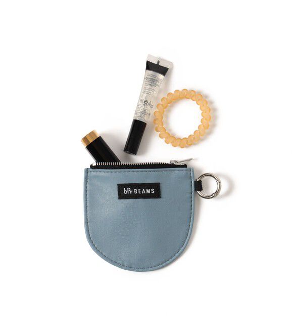 BEAMS「フェイクレザー ポーチ S」|ポーチ|LIGHT_BLUE