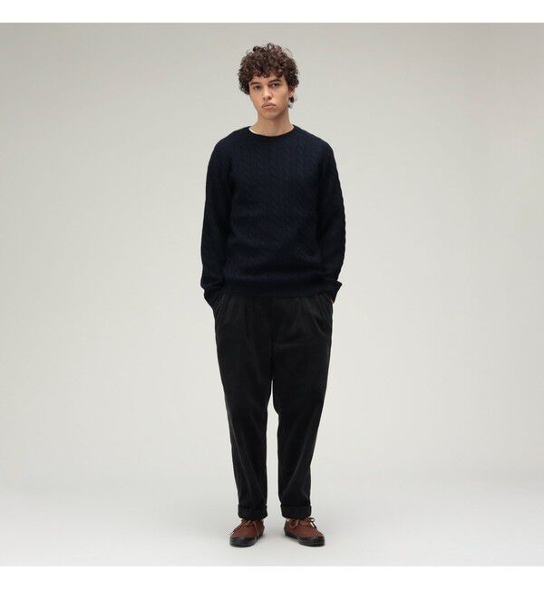 BEAMS PLUS「5ゲージ ケーブル クルーネック」|ニット・セーター|