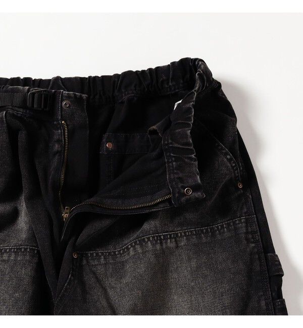 BEAMS「ワイドストレート ダック ダブルニー カーゴパンツ」|チノ|