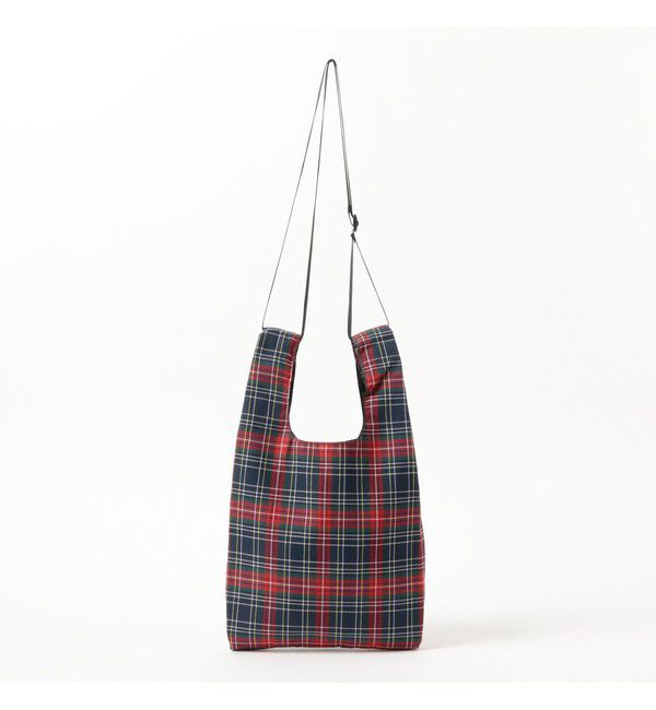 BEAMS「チェック ショッパー S」|ポーチ|