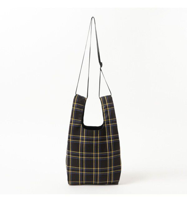 BEAMS「チェック ショッパー S」|ポーチ|