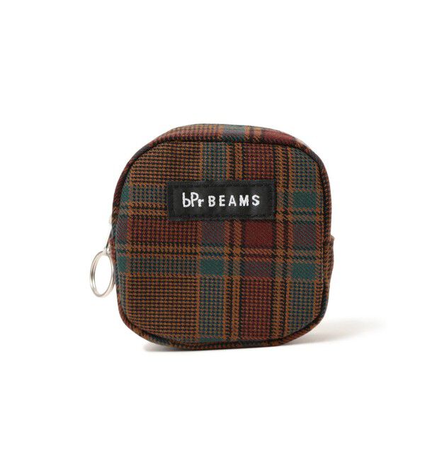 BEAMS「チェック ポーチ S」|ポーチ|