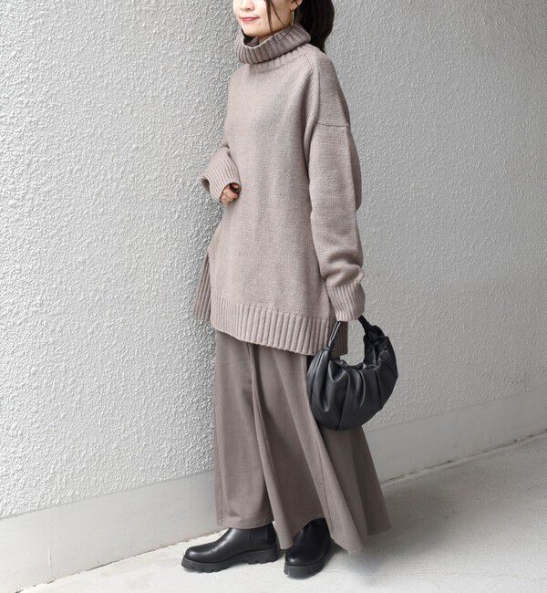 SHIPS for women「〈手洗い可能〉サイド スリット タートル プルオーバー」|ニット・セーター|