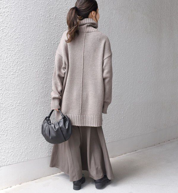 SHIPS for women「〈手洗い可能〉サイド スリット タートル プルオーバー」|ニット・セーター|