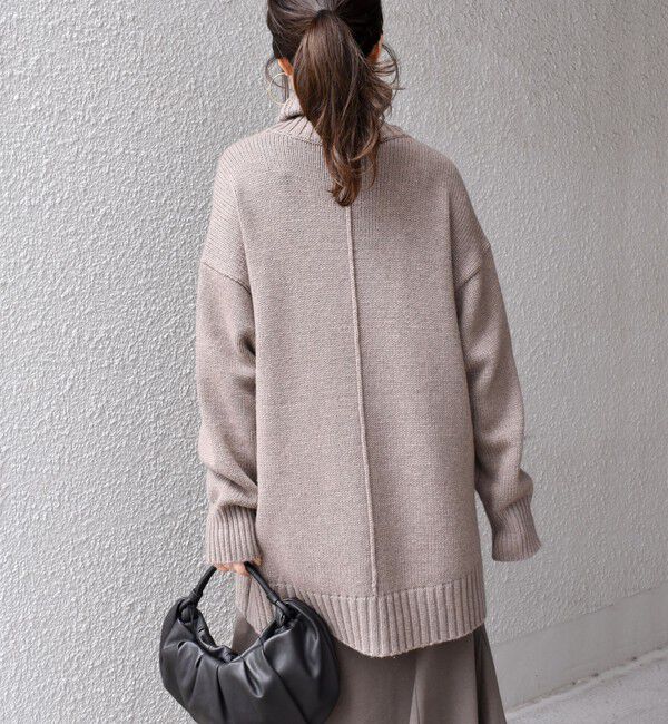 SHIPS for women「〈手洗い可能〉サイド スリット タートル プルオーバー」|ニット・セーター|