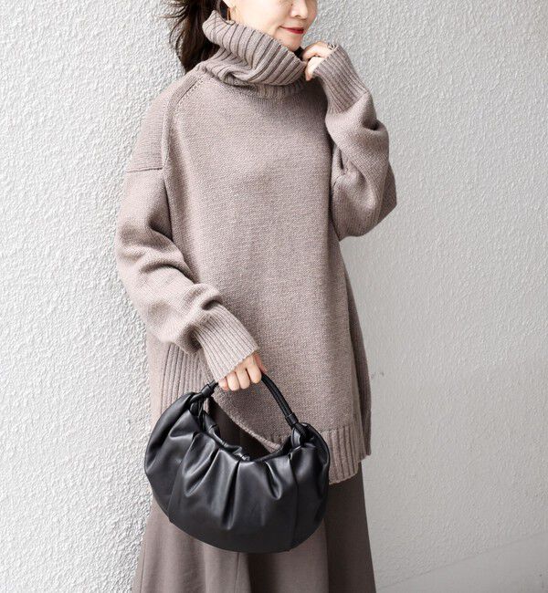 SHIPS for women「〈手洗い可能〉サイド スリット タートル プルオーバー」|ニット・セーター|