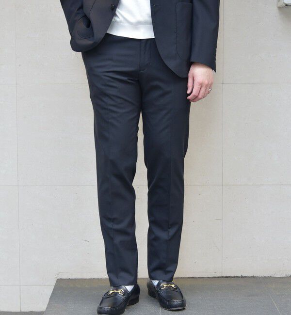 SHIPS「SHIPS:〈セットアップ対応/洗濯機可能〉ノープリーツ パンツ」|スラックス|