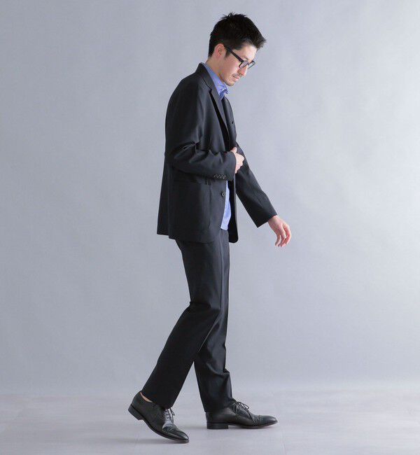 SHIPS「SHIPS:〈セットアップ対応/洗濯機可能〉ノープリーツ パンツ」|スラックス|