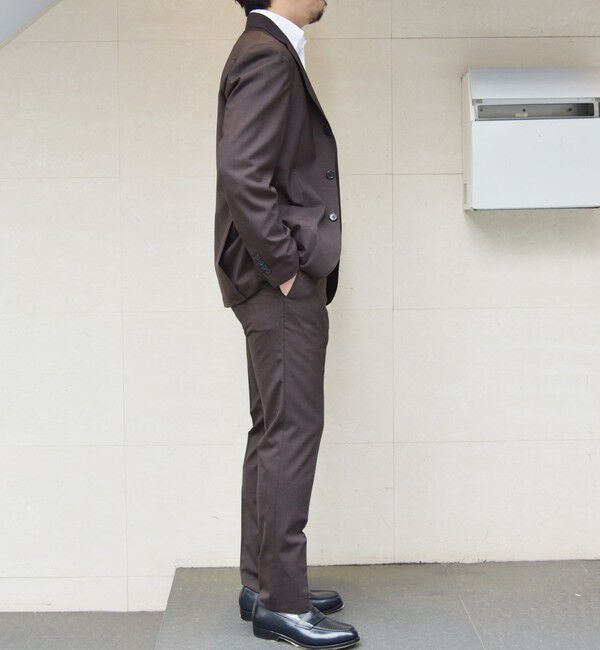 SHIPS「SHIPS:〈セットアップ対応/洗濯機可能〉ノープリーツ パンツ」|スラックス|