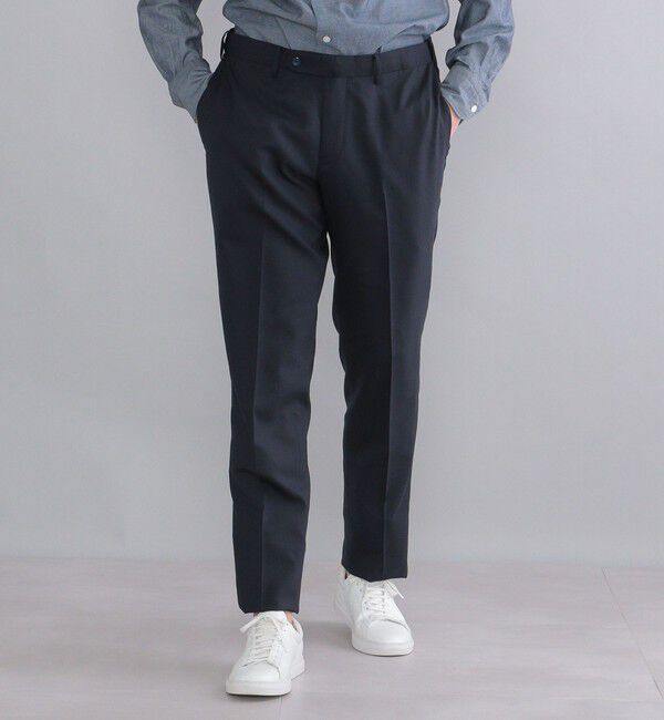 SHIPS「SHIPS:〈セットアップ対応/洗濯機可能〉ノープリーツ パンツ」|スラックス|