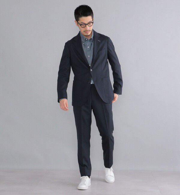 SHIPS「SHIPS:〈セットアップ対応/洗濯機可能〉ノープリーツ パンツ」|スラックス|