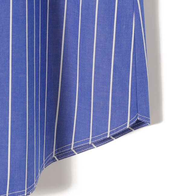 SHIPS for women「〈手洗い可能〉パールモチーフボタンワンピース ストライプ/ソリッド◇」|ワンピース|