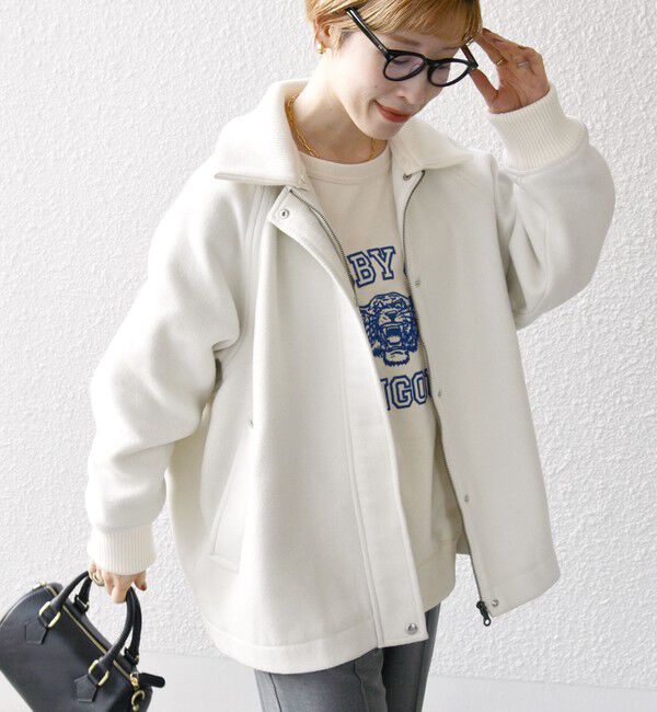 SHIPS any「【WEB限定】SHIPS any: 2WAY ジップ ブルゾン」|ブルゾン・スタジャン|