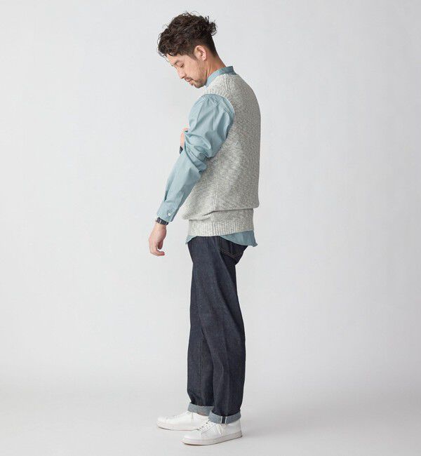 SHIPS「SHIPS:〈手洗い可能〉リネン/コットン メランジ ニットベスト」|ベスト・ジレ|