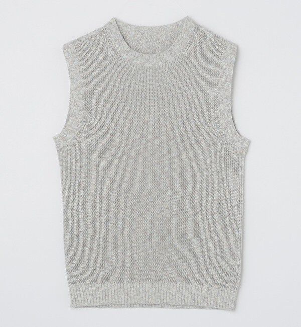 SHIPS「SHIPS:〈手洗い可能〉リネン/コットン メランジ ニットベスト」|ベスト・ジレ|