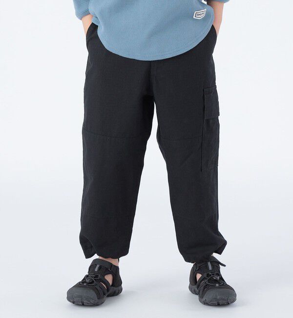 SHIPS KIDS「【SHIPS KIDS別注】GOLDENMILLS:100～140cm / ファティーグ パンツ」|カーゴ|ブラック