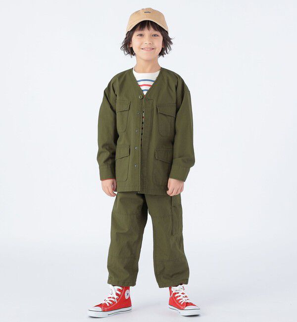 SHIPS KIDS「【SHIPS KIDS別注】GOLDENMILLS:100～140cm / ファティーグ パンツ」|カーゴ|