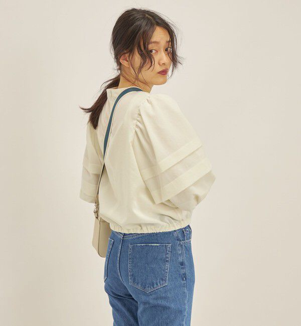 SHIPS for women「〈手洗い可能〉ECO ttony ボリューム スリーブ ブラウス◇」|シャツ・ブラウス|