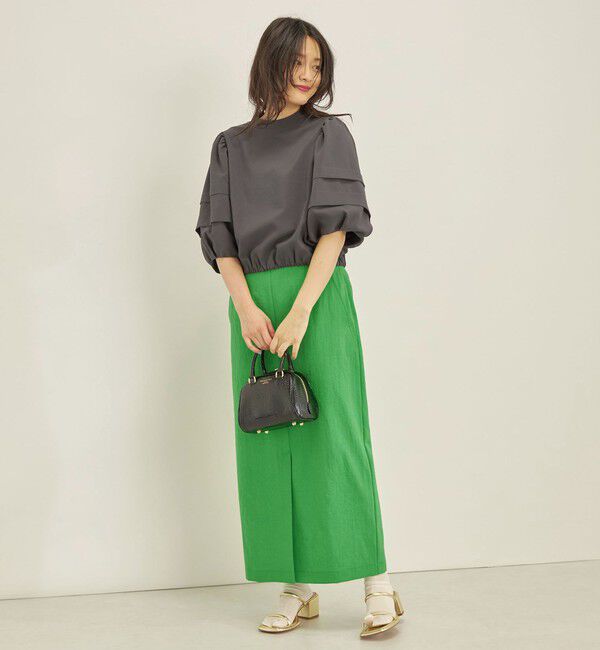 SHIPS for women「〈手洗い可能〉ECO ttony ボリューム スリーブ ブラウス◇」|シャツ・ブラウス|