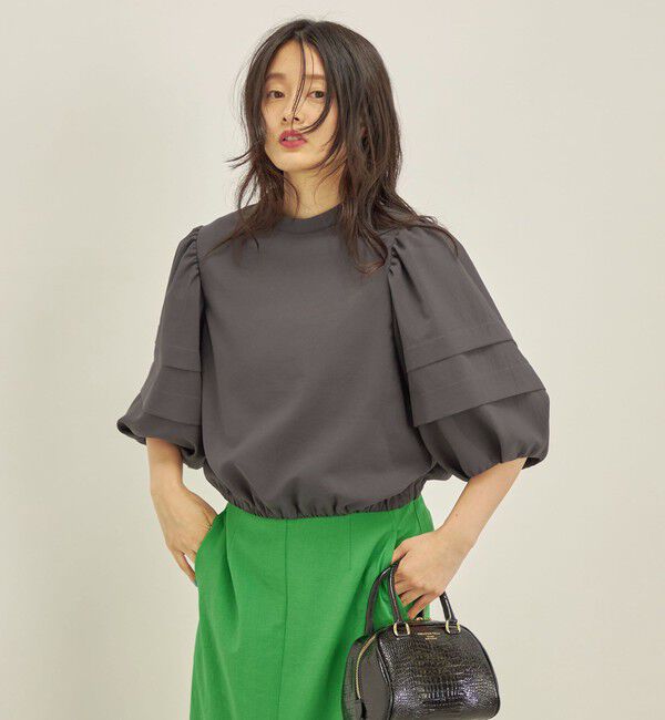 SHIPS for women「〈手洗い可能〉ECO ttony ボリューム スリーブ ブラウス◇」|シャツ・ブラウス|