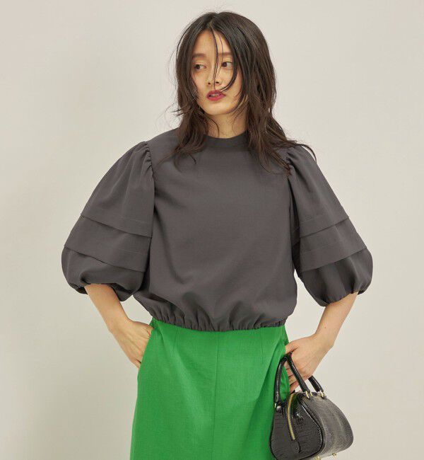 SHIPS for women「〈手洗い可能〉ECO ttony ボリューム スリーブ ブラウス◇」|シャツ・ブラウス|