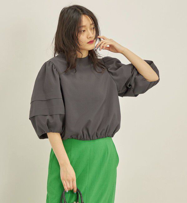 SHIPS for women「〈手洗い可能〉ECO ttony ボリューム スリーブ ブラウス◇」|シャツ・ブラウス|