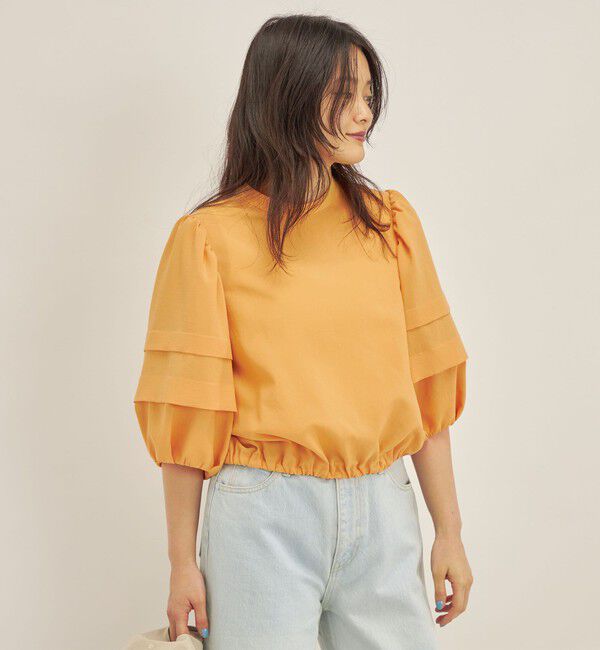 SHIPS for women「〈手洗い可能〉ECO ttony ボリューム スリーブ ブラウス◇」|シャツ・ブラウス|