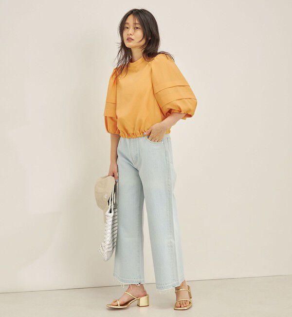 SHIPS for women「〈手洗い可能〉ECO ttony ボリューム スリーブ ブラウス◇」|シャツ・ブラウス|