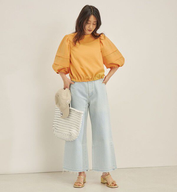 SHIPS for women「〈手洗い可能〉ECO ttony ボリューム スリーブ ブラウス◇」|シャツ・ブラウス|