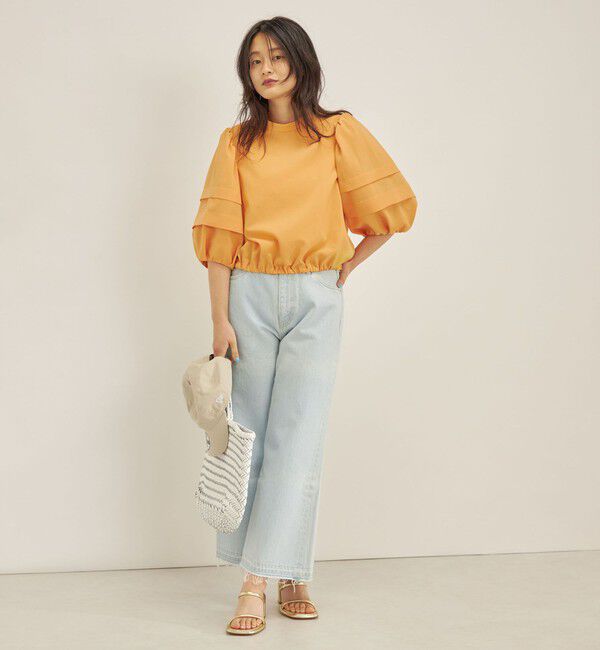 SHIPS for women「〈手洗い可能〉ECO ttony ボリューム スリーブ ブラウス◇」|シャツ・ブラウス|