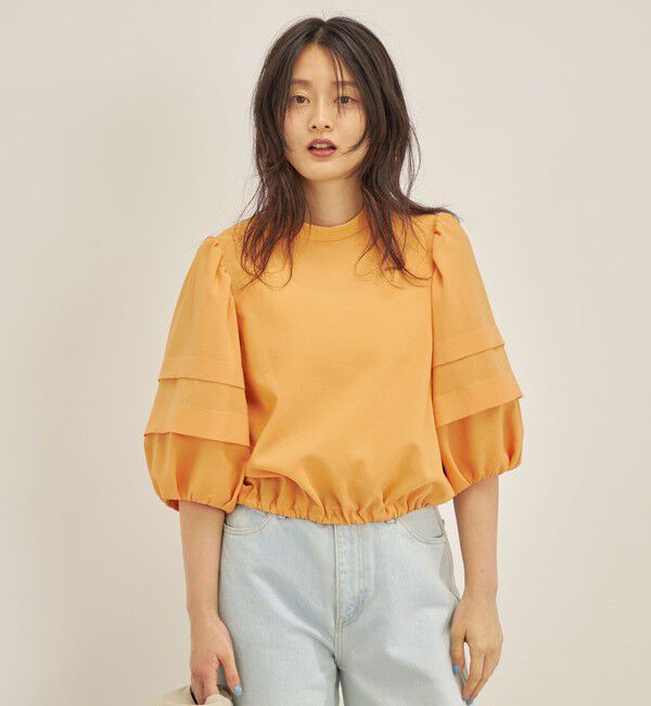 SHIPS for women「〈手洗い可能〉ECO ttony ボリューム スリーブ ブラウス◇」|シャツ・ブラウス|