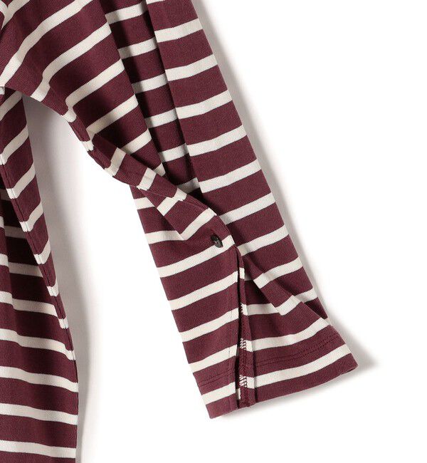 SHIPS for women「* 〈サイズが選べる〉2WAY ワイド スリーブ ボーダー プルオーバー◇」|Tシャツ・カットソー|