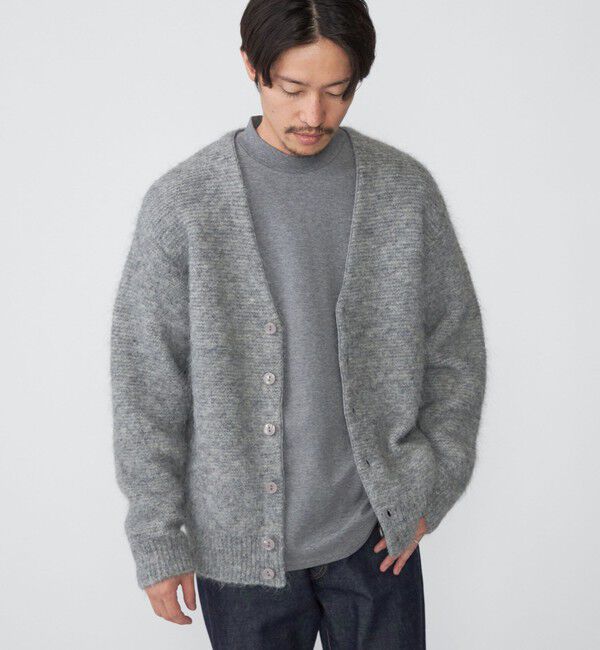 SHIPS「SHIPS: アルパカ ガーター Vネック カーディガン」|カーディガン|