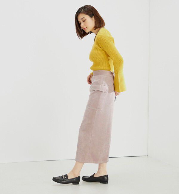 SHIPS for women「〈手洗い可能〉ストレッチ混 細 コーデュロイ ポケット スカート ◇」|スカート|